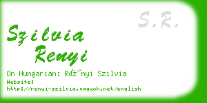 szilvia renyi business card